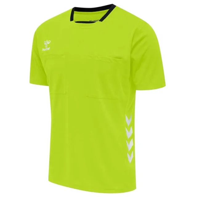 Hummel Referee Chevron Short Sleeve T-shirt  - Yellow