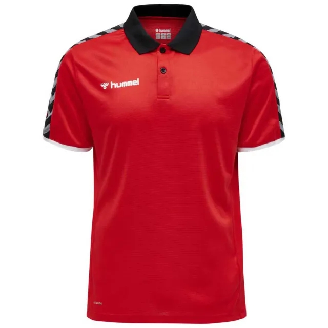 Hummel Authentic Functional Short Sleeve Polo  - Red