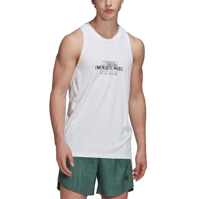 Adidas Tank Top Own The Run End Plastic Waste - ['White']