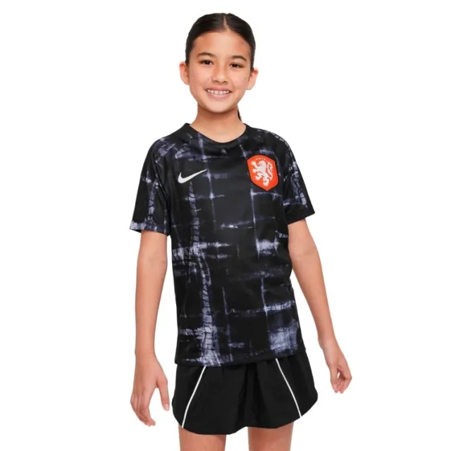 Nike Netherlands Kids SS Pre-Match Home Shirt 2022