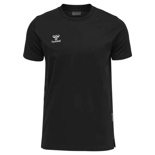 Hummel Move Grid Cotton Short Sleeve T-shirt  - Black