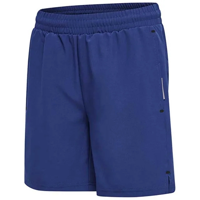 Hummel Move Grid Woven Shorts  - Blue