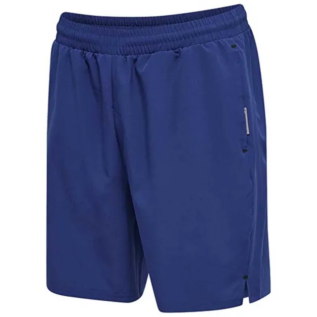 Hummel Move Grid Woven Shorts  - Blue