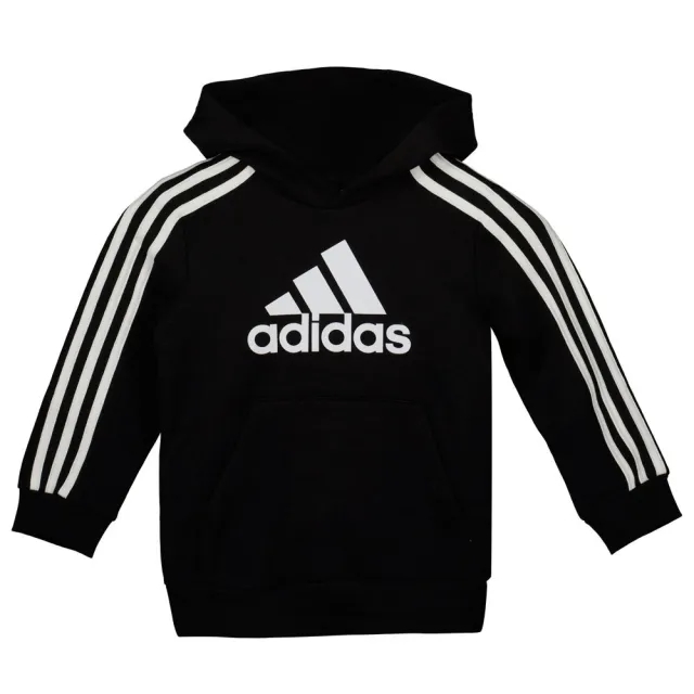 adidas 3-stripe logo hoodie Junior Boys - Black