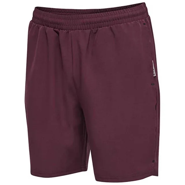 Hummel Move Grid Woven Shorts  - Red