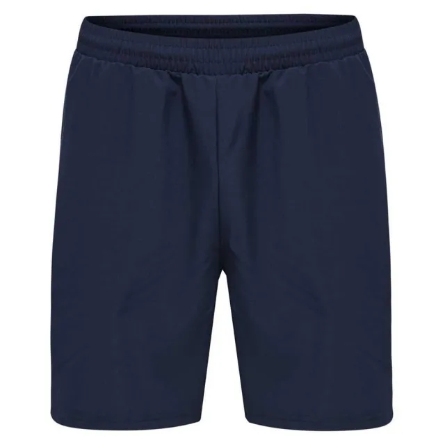Hummel Move Grid Woven Shorts  - Blue