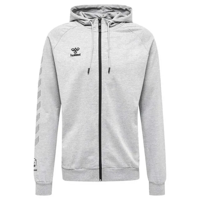 Hummel Zip Hoodie - ['Grey']