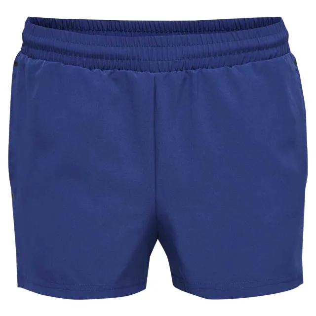 Hummel Move Grid Woven Shorts  - Blue