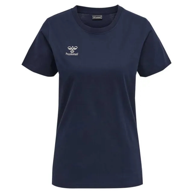 Hummel Move Grid Cotton Short Sleeve T-shirt  - Blue
