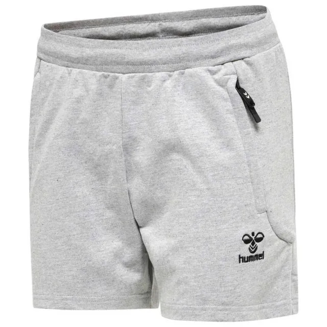 Hummel Cotton-Blend Shorts - ['Grey']