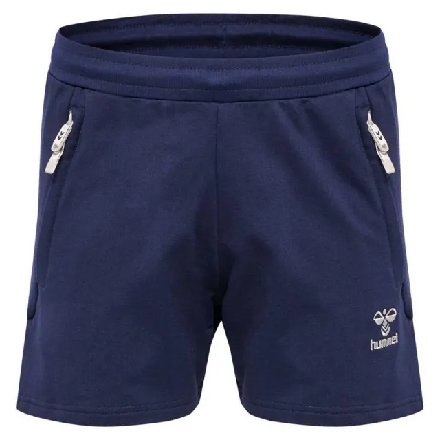 Hummel Move Grid Cotton Shorts  - Blue