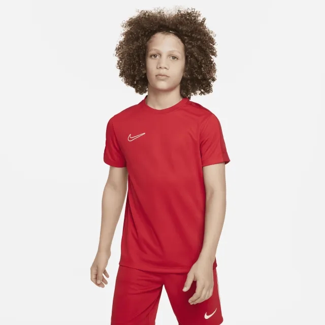 Nike Dri-FIT Academy Older Kids' Short-sleeve Football Top (Stock) - Red - Polyester