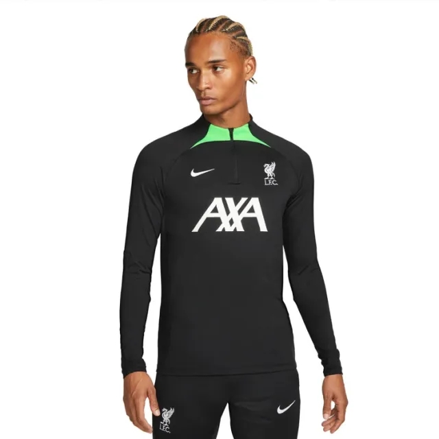 Nike Liverpool Dri-Fit Strike L/S 1/4 Zip Drill Top - Black 2023-2024