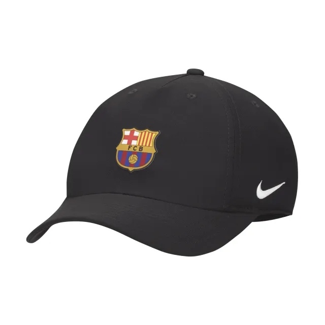 F.C. Barcelona Dri-FIT Club Older Kids' Nike Football Unstructured Cap - Black - Recycled Polyester/ Recycled Polyester