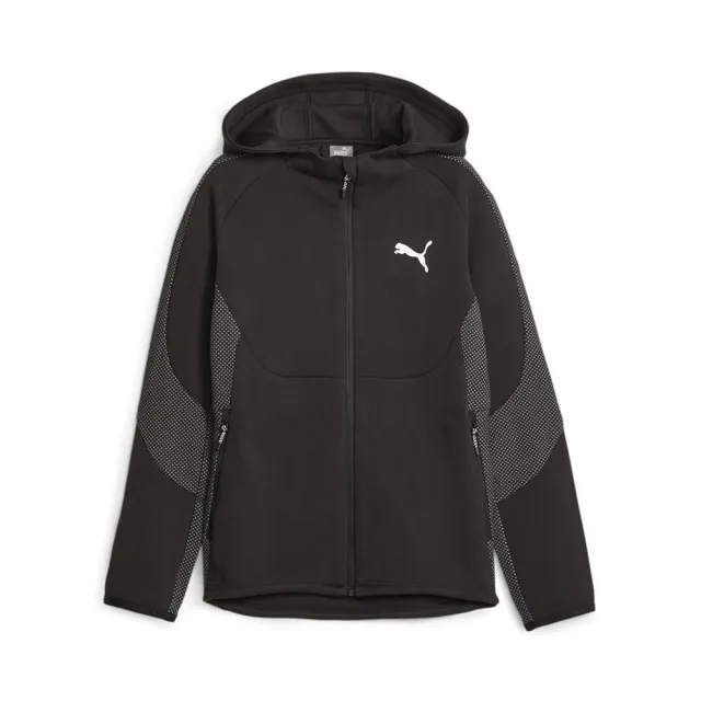 Puma Hoodie Evostripe Full Zip - ['Black']