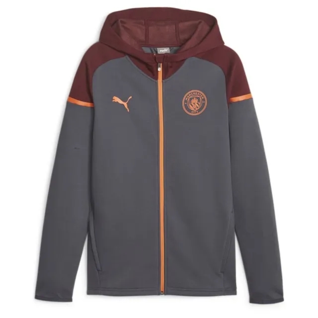 Man City Casuals Hooded Jacket (Strong Grey) 2023-2024 Men's Manchester City Made By: Puma