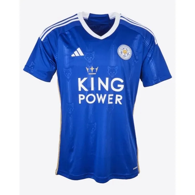adidas Leicester City Mens SS Home Shirt 2023/24