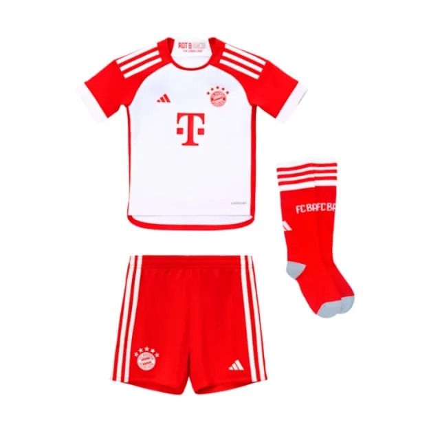 adidas Bayern Munich Kids SS Home Mini Kit 2023/24