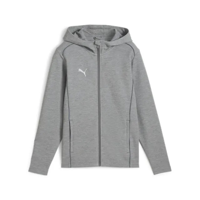 Puma Hoodie Teamfinal Casuals Full Zip - ['Grey']