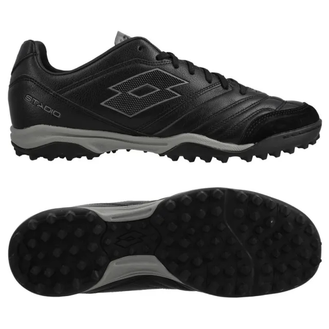 Lotto Stadio 300 Ii Tf - ['Black', 'Grey']