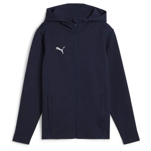 Puma Hoodie Teamfinal Casuals Full Zip - ['Blue']
