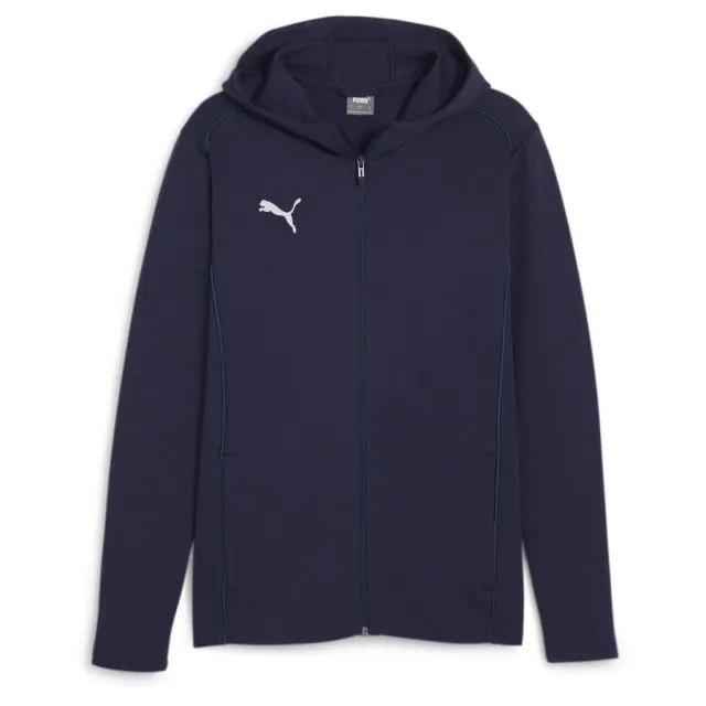 Puma Hoodie Teamfinal Casuals Full Zip - ['Blue']