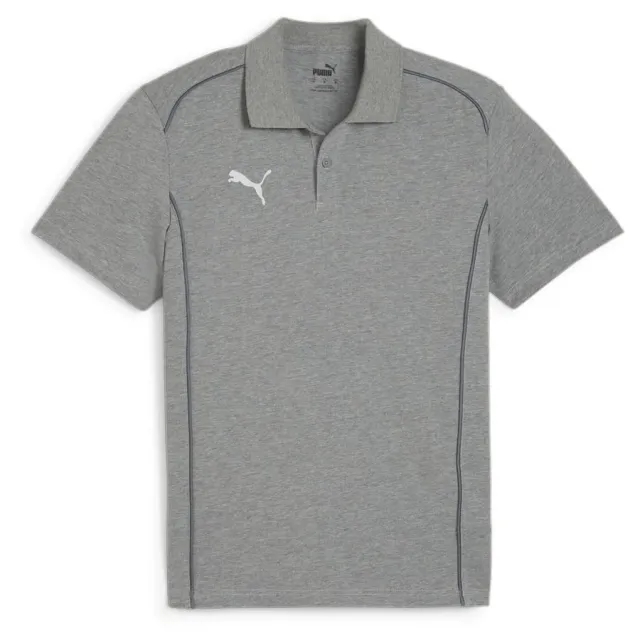 Teamfinal Casuals Polo Medium Gray Heather-Puma Silver - ['Grey']
