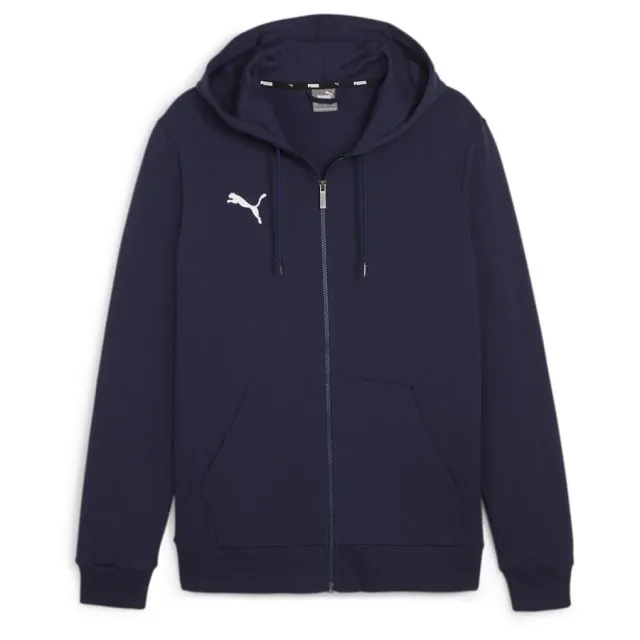 Puma Hoodie Teamgoal Casuals Full Zip - ['Blue']
