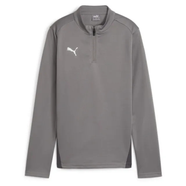 Teamgoal Training 1/4 Zip Top Wmn Cast Iron-Puma White-Shadow Gray - ['Grey']