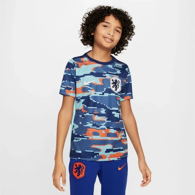 Nike Netherlands Kids SS Pre-Match Home Shirt 2024