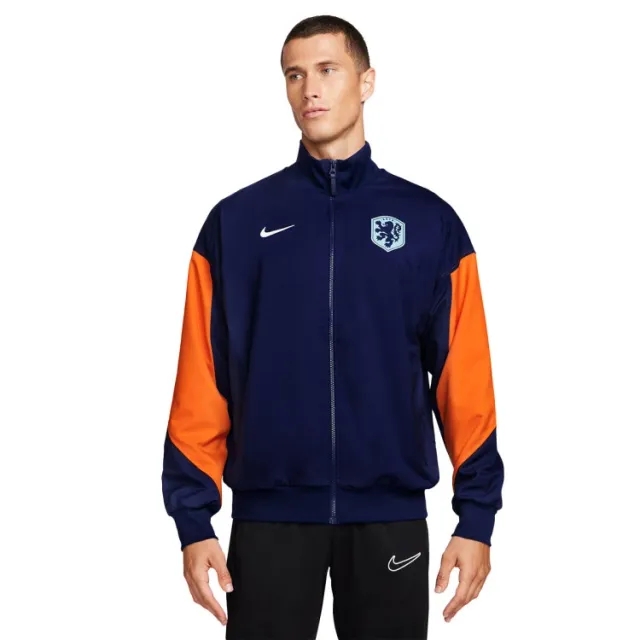 Nike Holland Dri-Fit Strike Anthem Jacket - Blue Void/Safety Orange/White - 2024-2025