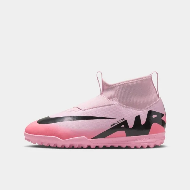 Nike Air Zoom Mercurial Superfly 9 Academy Tf Mad Brilliance - Pink Foam/Black Kids - ['Pink']