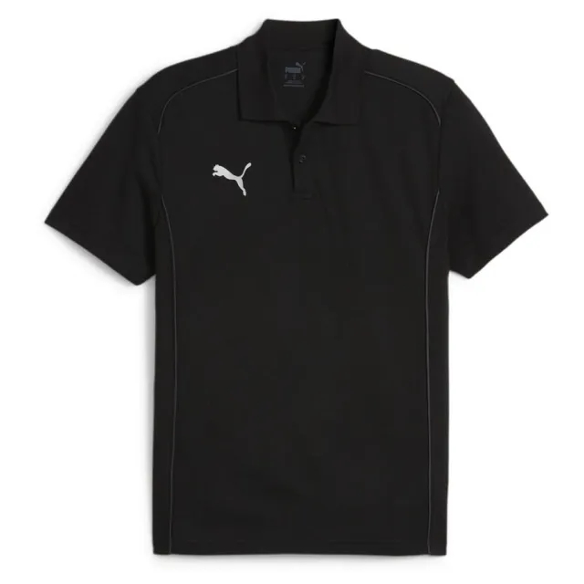 Teamfinal Casuals Polo Puma Black-Puma Silver - ['Black']