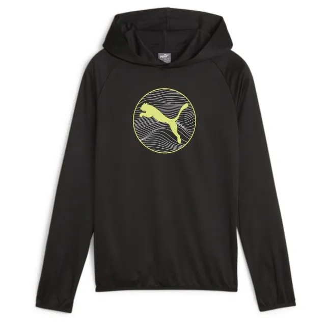 Puma Active Sports Poly Hoodie B Hoody Unisex Kids - Black