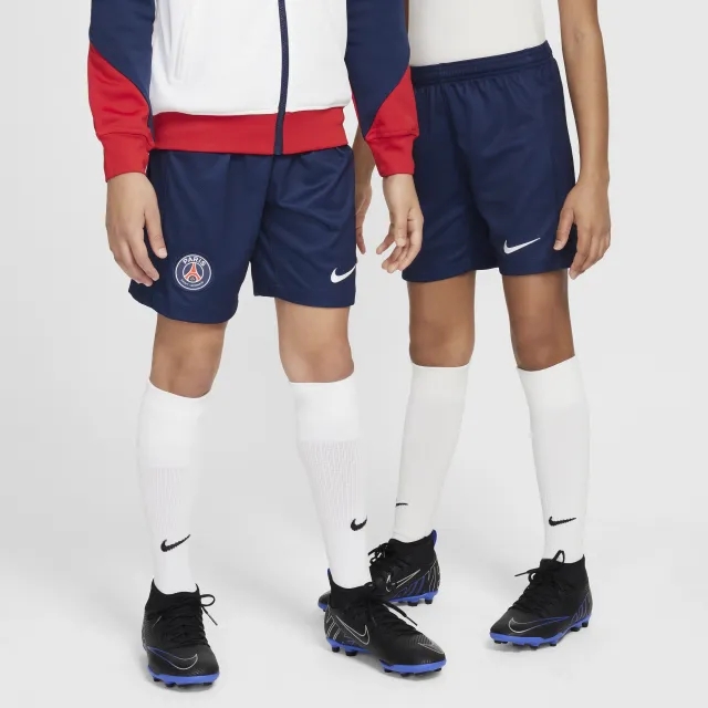 Paris Saint-Germain 2024/25 Stadium Home Older Kids' Nike Dri-FIT Football Replica Shorts - Blue - Polyester