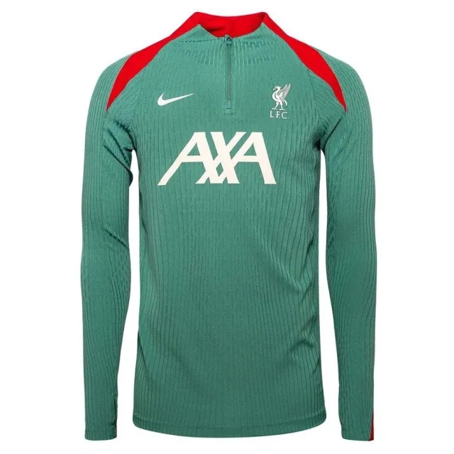 Nike Liverpool Dri-Fit Elite 1/4 Zip L/S Strike Drill Top - Green/Red/Cream - 2024-2025