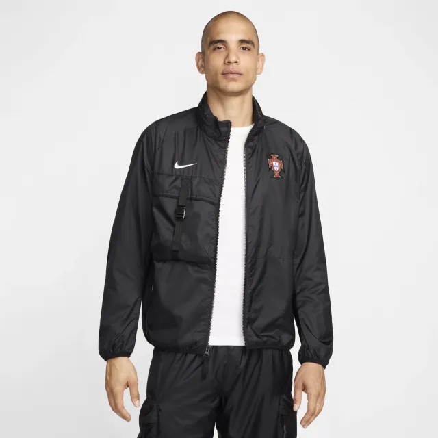Portugal Men's Nike Football Halo Jacket - Black - Polyester