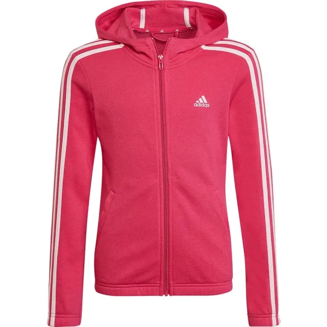 Adidas Essentials 3 Stripes Full Zip Sweatshirt