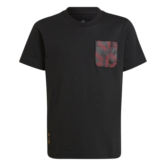 Adidas Manchester United 22/23 Junior Short Sleeve T-shirt  - Black