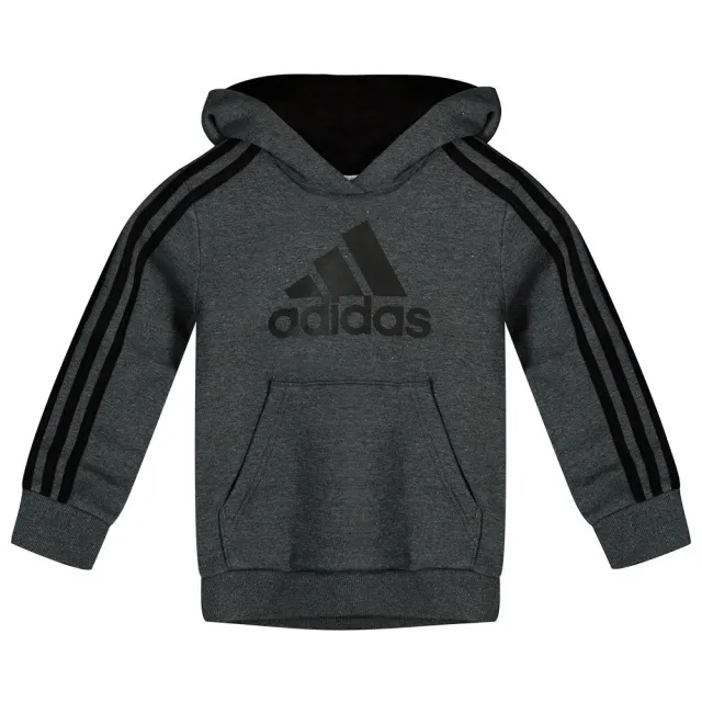 Adidas Bl 3 Stripes Fl Hoodie  - Grey