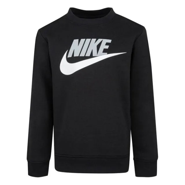 Nike Kids Club Hbr Fleece Crew Sweatshirt  - Black