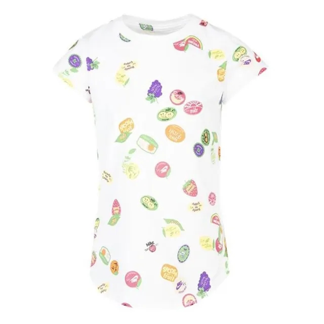Nike Kids Sole Food Sticker Short Sleeve T-shirt  - White
