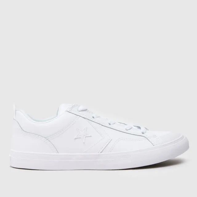 Converse Junior Pro Blaze Low Trainer - White - Size 4.5 - White