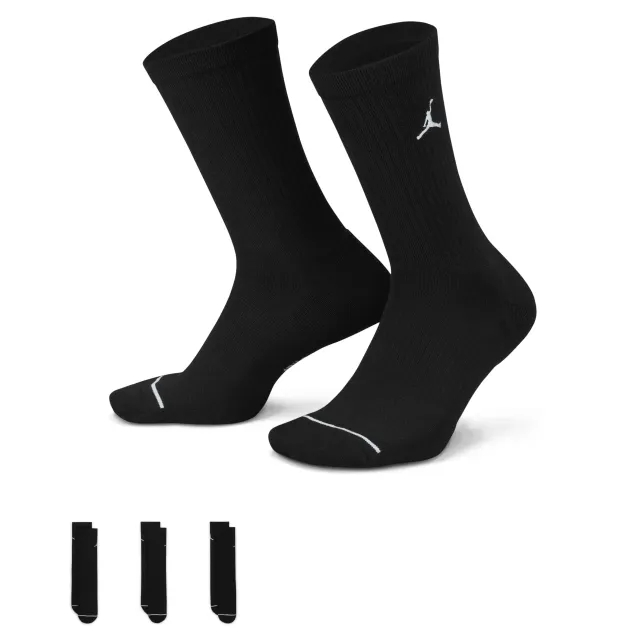 Nike Jordan Jordan 3-Pack Everyday Crew Socks, Black