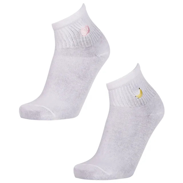 Foot Locker Quarter Unisex Socks - White