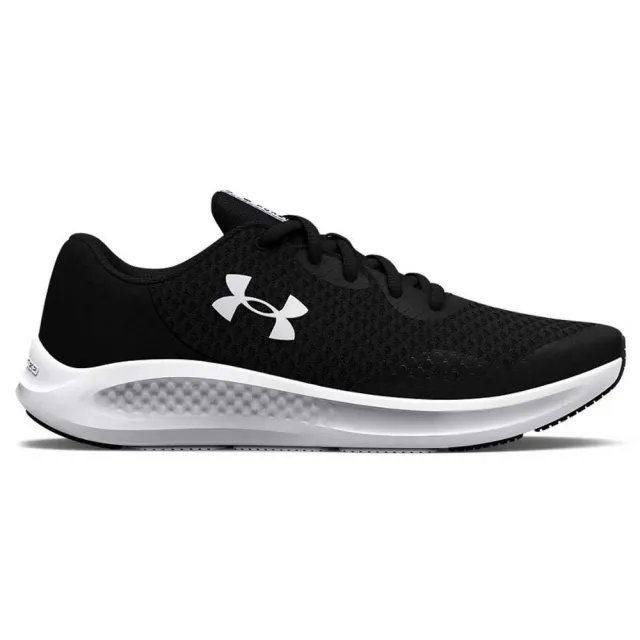 Boys' Grade School  Under Armour  Charged Pursuit 3 Running Shoes Black / Black / White 5.5