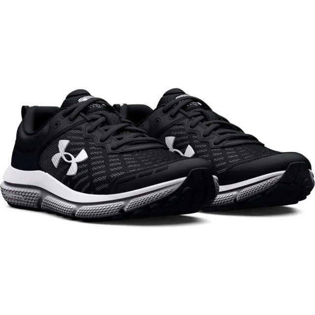 Boys' Grade School  Under Armour  Assert 10 Running Shoes Black / White / White 4