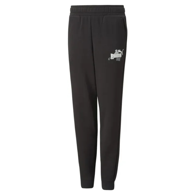Puma  ESS+ CAMO PANTS  boys's Children's Sportswear in Black