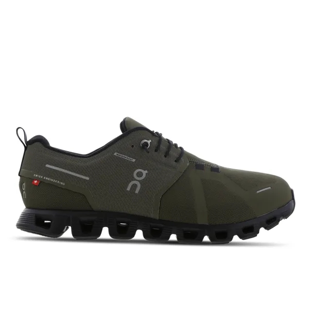 Men's On Running Cloud 5 Waterproof - Green, Green