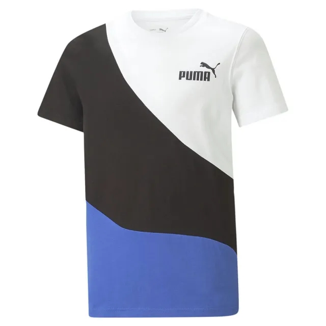 Puma Power Cat Short Sleeve T-shirt  - White,Blue,Black